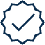 Certified products icon