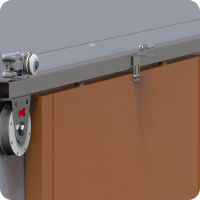 Self closing sliding door